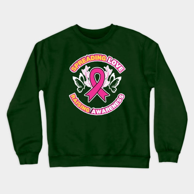 Spreading Love, Raising Awareness Crewneck Sweatshirt by twitaadesign